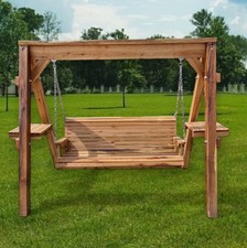 Solid Oak Garden Swing