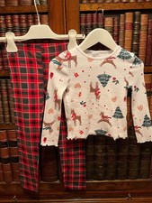 Girls' Tartan & Reindeer Print