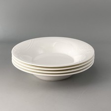 Wedgwood Nature Set Of Four 23cm Large Pasta Soup Bowls - Unused First Quality