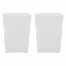 2 x 65 Litres Laundry Basket &