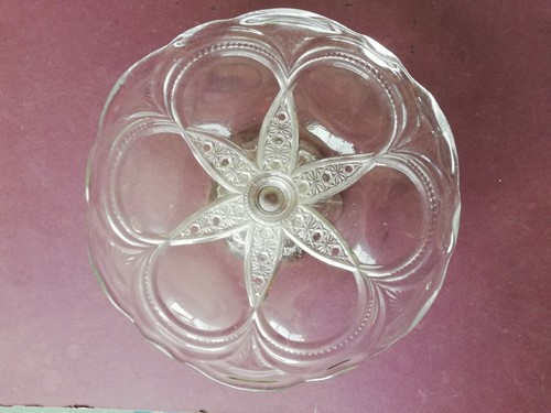 Vintage pressed glass single