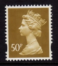 GB 1993 Machin Definitive 50p ochre SG Y1726 (ex Y1719) MNH (2B)