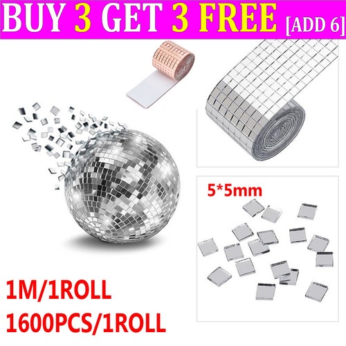 Sparkling glass mirror mosaic - glass,
