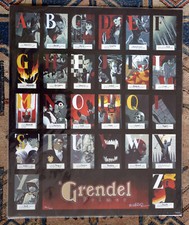 Comic Book Art / Matt Wagner illustrated GRENDEL Primer Poster  &  signed
