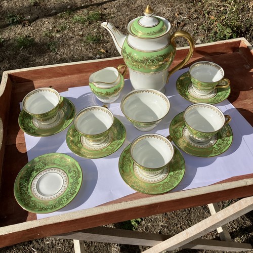 Vintage bone china coffee set - bone,