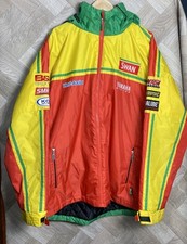 MOTO GP SWAN YAMAHA Racing Hooded Jacket Vintage 90s Rare Size 2XL