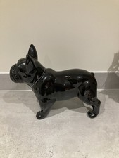 Elegant Glossy Black Bulldog