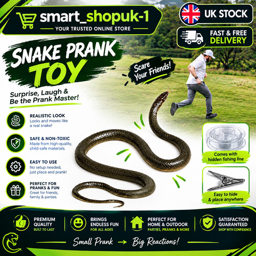 Fake rubber snake - rubber, toy