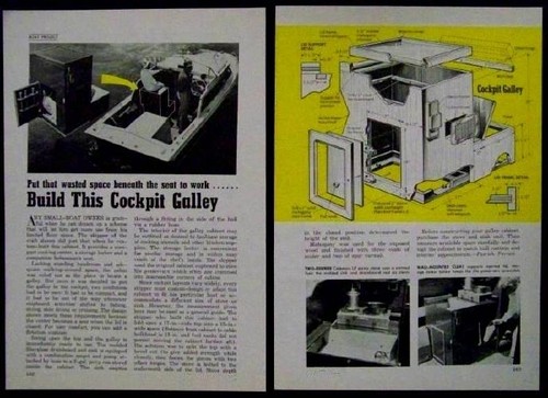 Cockpit galley for small - cockpit,