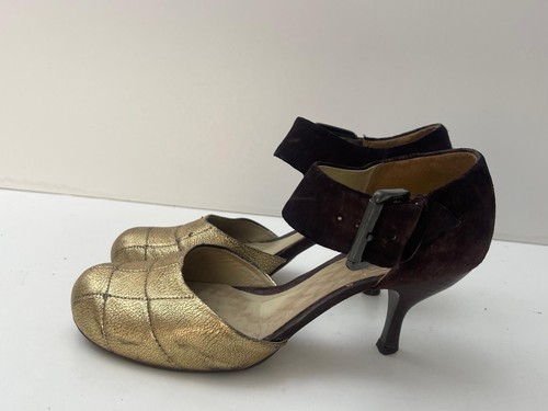 Clarks heels gold brown - clarks,