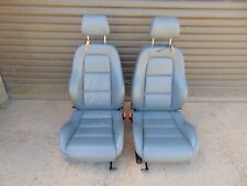 Audi TT Leather seats Heated Grey 8N 99-06 Pair front + headrest clasps