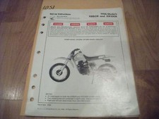 1986 Honda XR80R XR100R Dealer