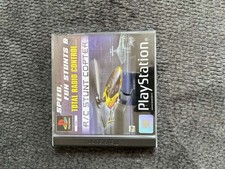 RC Stunt Copter PS1 Sony PlayStation Game helicopter ? rare complte with manual