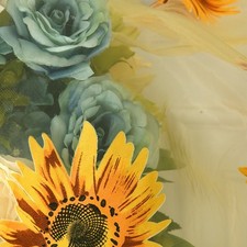 Sunflower Pattern Curtain Home