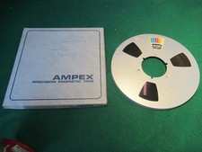 Ampex 206. 10.5" Metal Spool 1/4" Magnetic Recording Tape.
