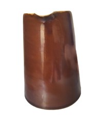 Denby 1960 Stonewear Pint Milk Jug Brown Beige Matching Handle Solid Heavy Peace