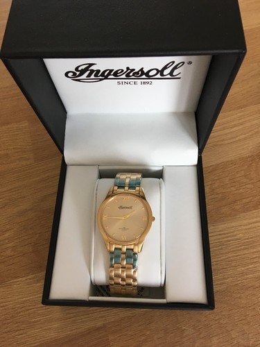 Ingersoll gents gold plated - gents,