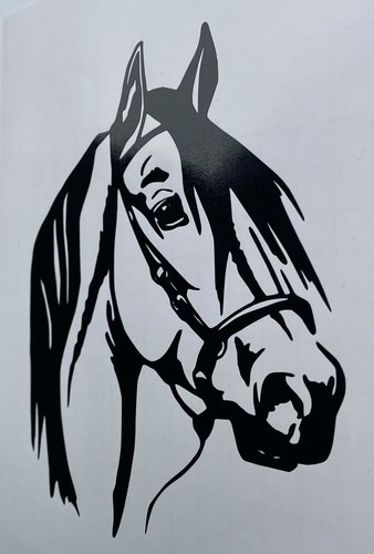 Horse head decal vinyl - 1x,
