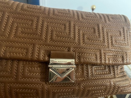 Versace brown handbag - handbag, or
