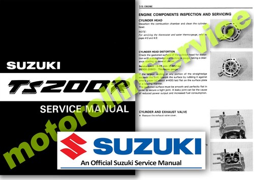 Suzuki ts200r service - suzuki, manual