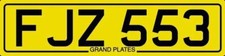 DATELESS PRIVATE NUMBER PLATE