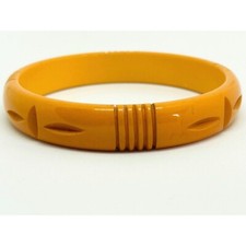 Butterscotch yellow carved