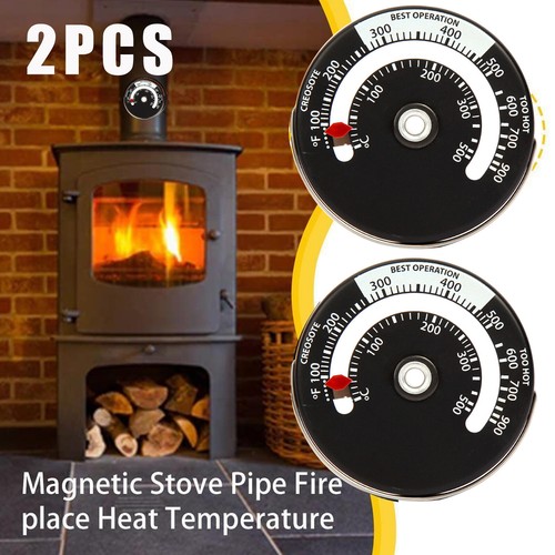 Magnetic stove thermometer - 2x,
