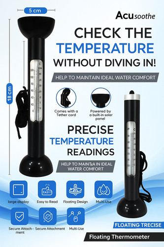 Floating thermometer for - x,