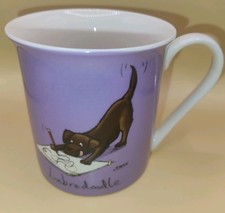 Louise Tate Illustration Fine China Mug - Labradoodle Play On Words Design