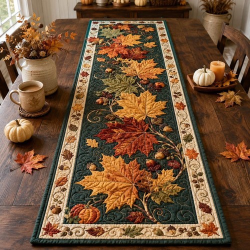 Quilted maple leaf table - maple,