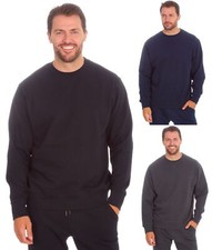 Mens Crew Neck Jumper Brushed