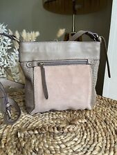 Clarks genuine leather & suede shoulder cross body bag