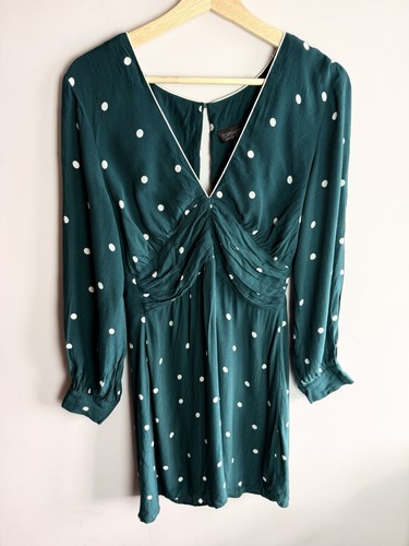 Topshop teal polkadot going - topshop,
