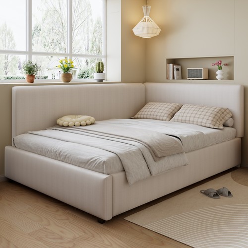 4ft6 double bed frame - 4ft6,