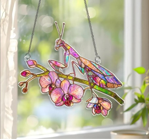 Pink praying mantis - pink,