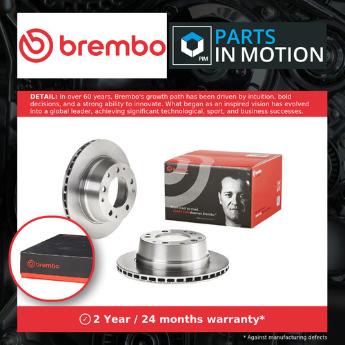 Brake discs pair - brake, vented