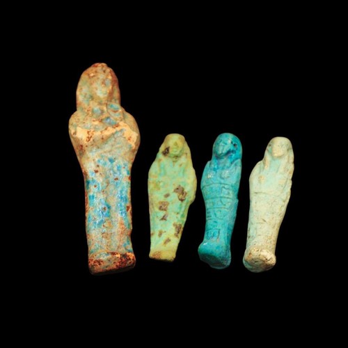 Set stone faience - stone/faience, ushabti