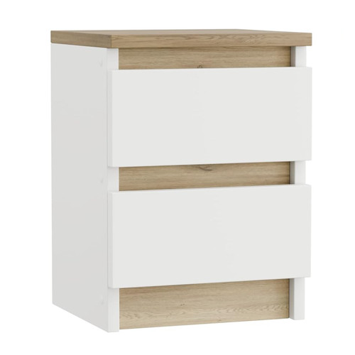 Modern white oak - white, bedside