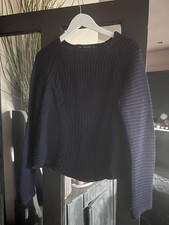 Zara Ladies Navy Knitted Jumper