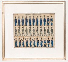 19th Century Lithograph - Hamburger Bürger-Militär