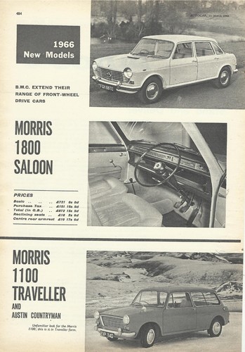 Morris 1800 and - morris, traveller