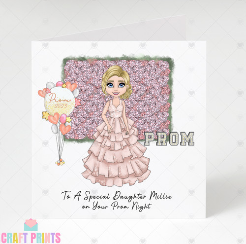 Personalised prom card - personalised,