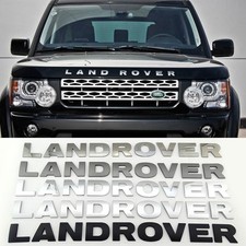 for Land Rover LAND ROVER letter badge cover letter front emblem rear badge