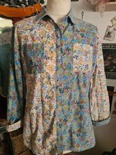 Cotton Traders Floral Button Up Shirt 12 Ditsy Cottagecore