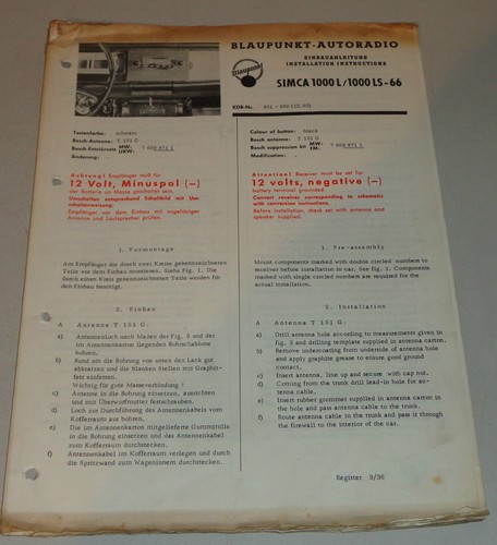 Installation instructions - installation,