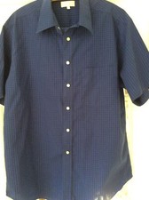 Mens Blue And Black Check