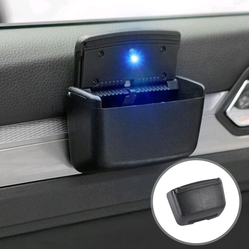 Black car ashtray with led - with,