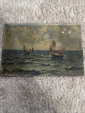 Antique 1909 Oil Painting