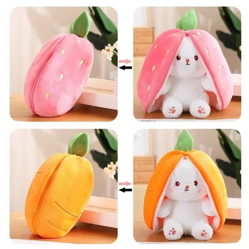 Cute carrot strawberry bunny - cute,