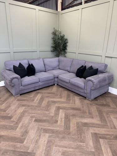 Grey verona corner - sofa,